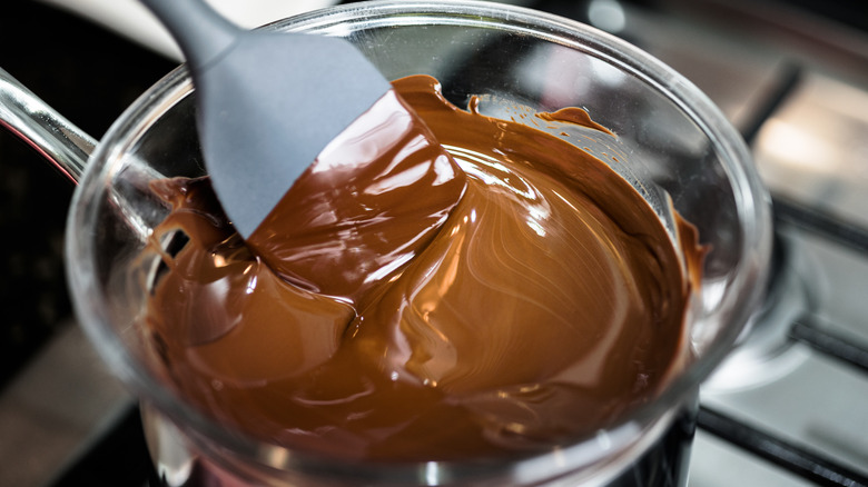 Chocolate in double boiler