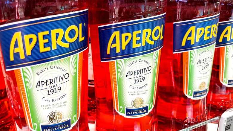 Bottles of Aperol 