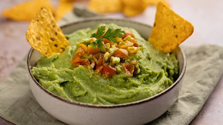 Bowl of guacamole