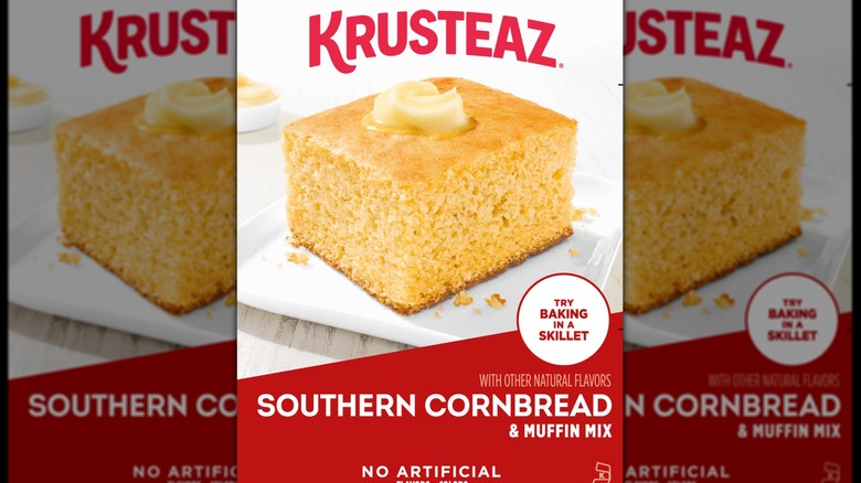 box of Krusteaz cornbread mix