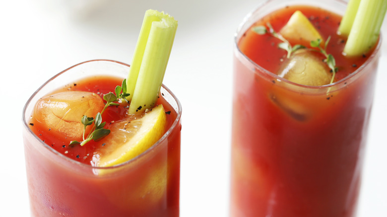 Two classic bloody Marys