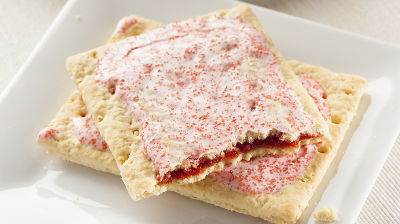 Pop-Tarts on plate