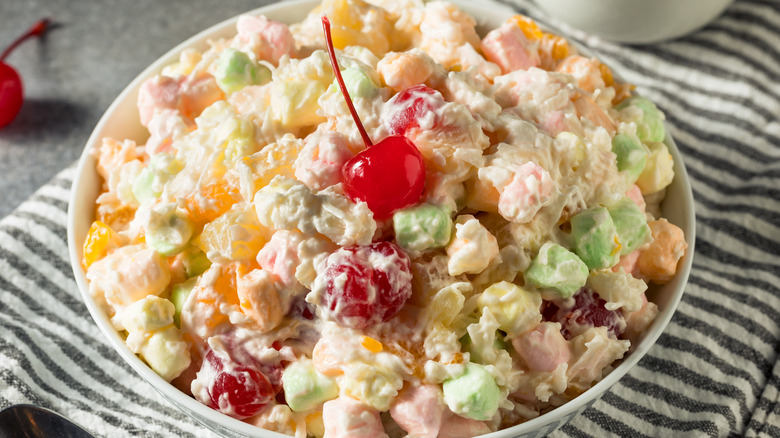 Bowl of Ambrosia salad