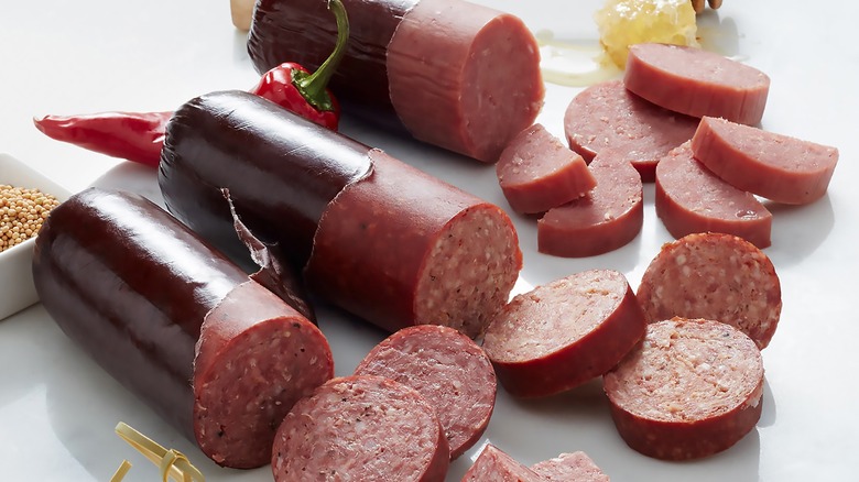 different styles of summer sausage