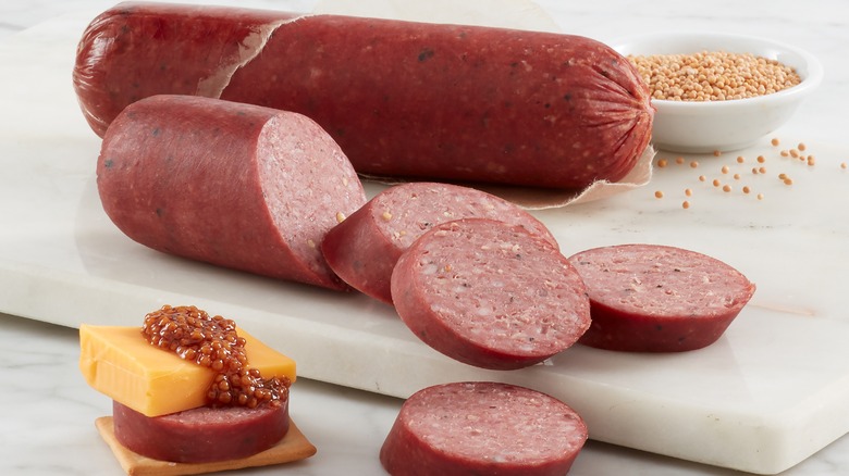 slices of summer sausage