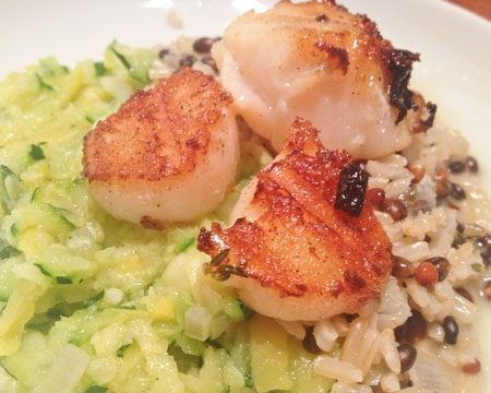 Thyme-Infused Butter Scallops