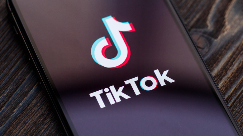 TikTok on phone screen