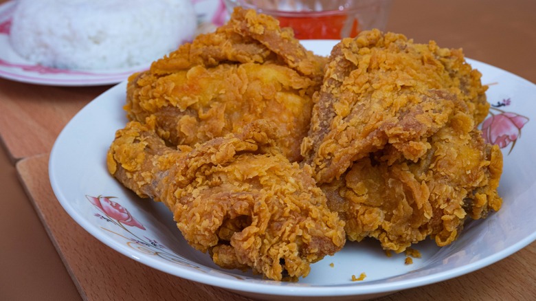 Crispy fried chicken