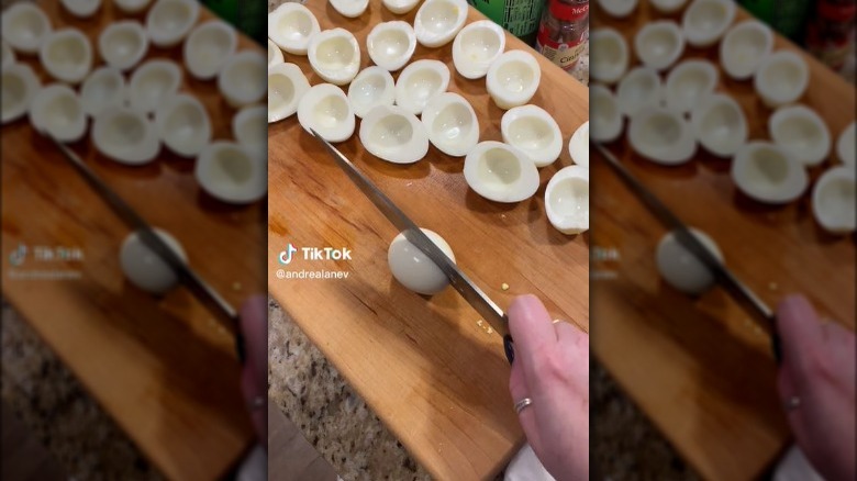 TikTok egg cutting hack
