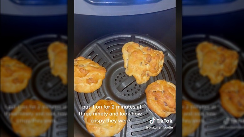 cookie dough in air fryer from TikTok video