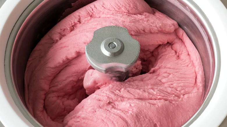 ice cream churning 