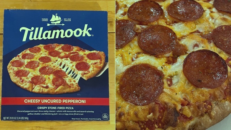 Tillamook's Cheesy Uncured Pepperoni Pizza