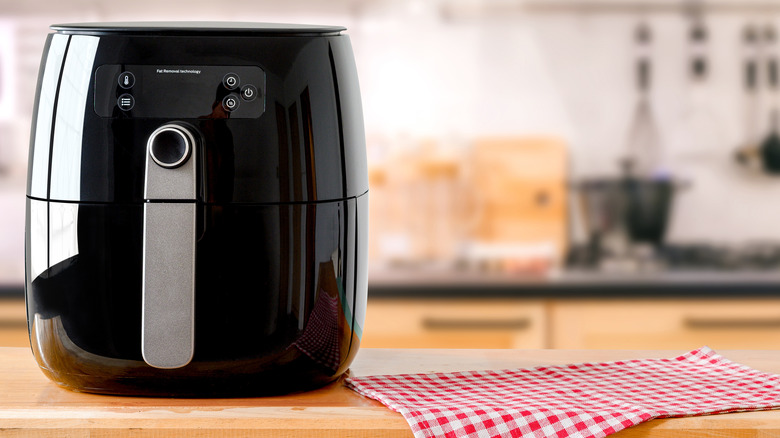 Air-fryer on kitchen counter