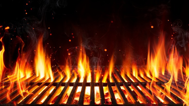 flaming grill