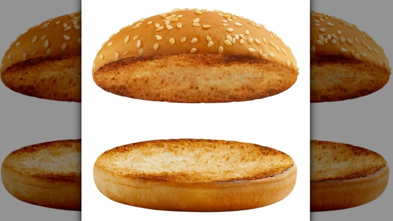Toasted burger buns