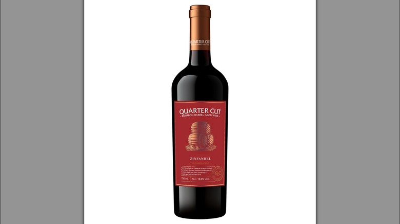 Quarter Cut Bourbon Barrel Zinfandel wine bottle