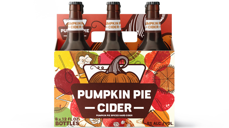 Aldi Pumpkin Pie cider glass bottles 6 pack