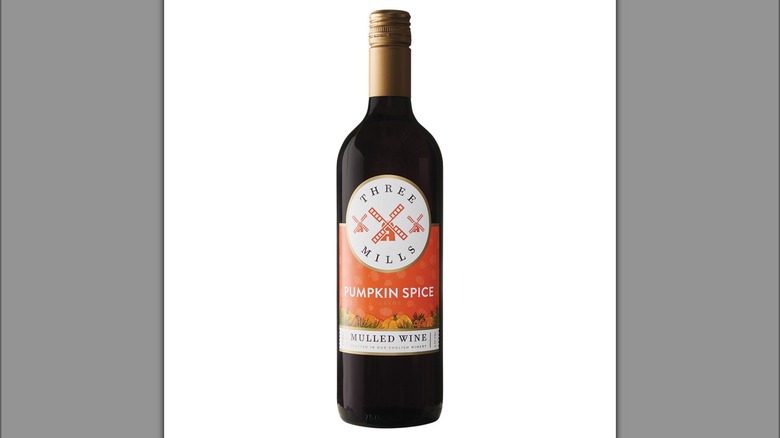 Bottle of Three Mills Pumpkin Spice Mulled Wine