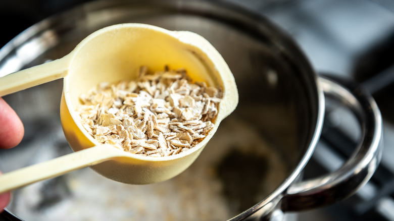 cooking oatmeal 