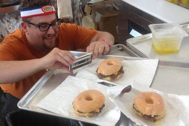 Glazed & Infused and Edzo's Burger Bar: Secret Off-Menu Donut Burger 