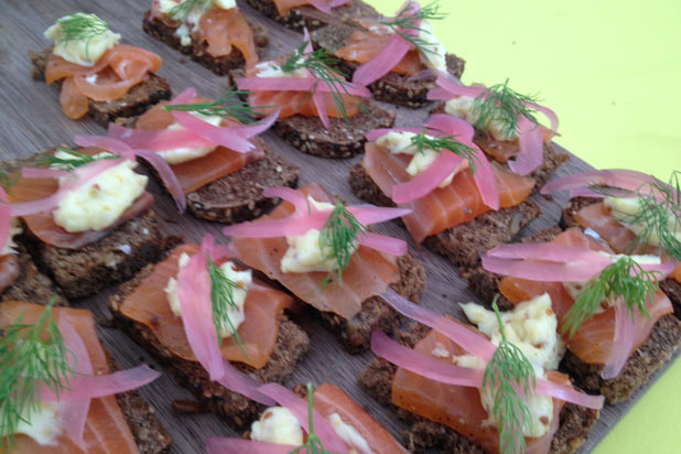 Gravlax Open-Faced Sandwich