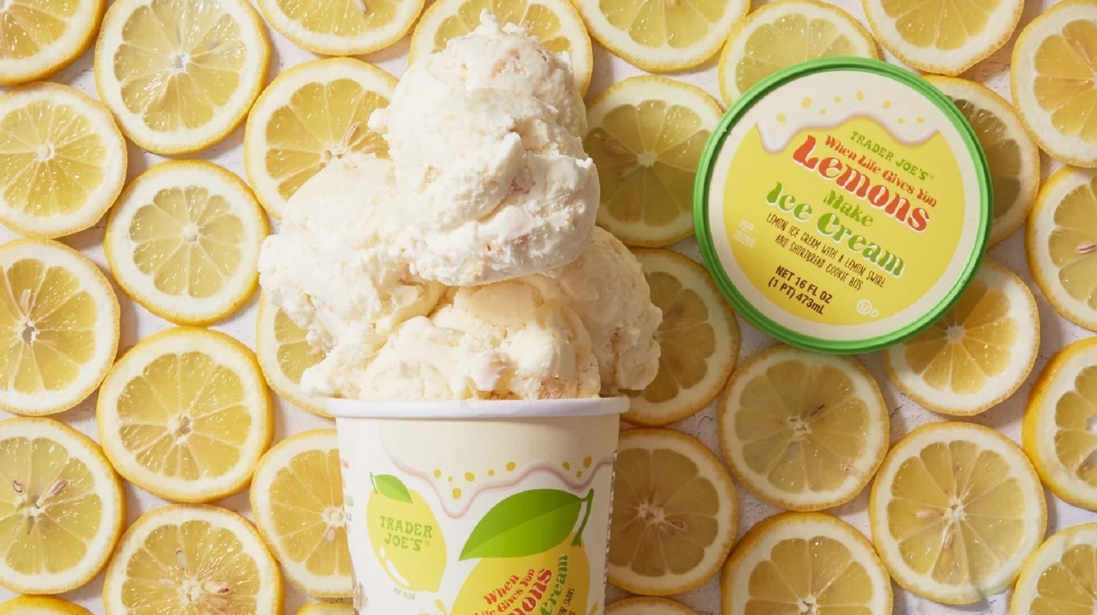 Trader Joe's Lemon Ice Cream Is Back For The Warm Weather