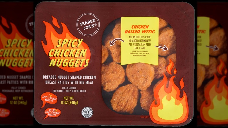 TJ's spicy nuggets package