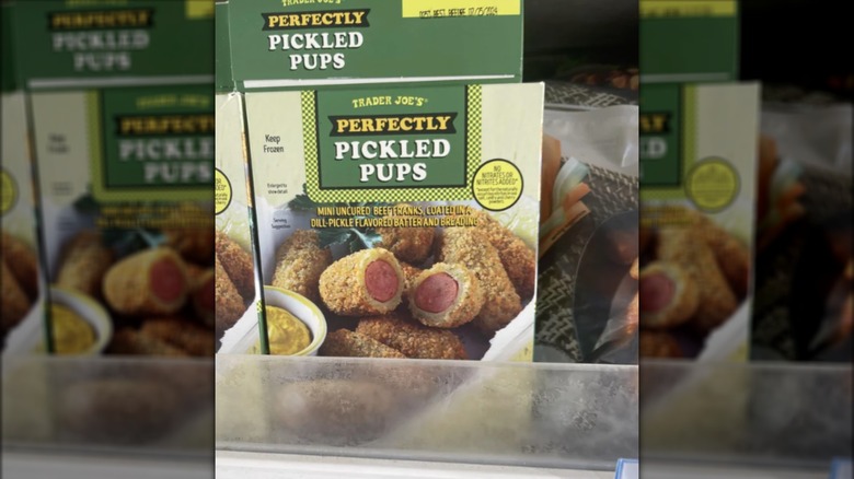 Trader Joe's mini pickle dogs