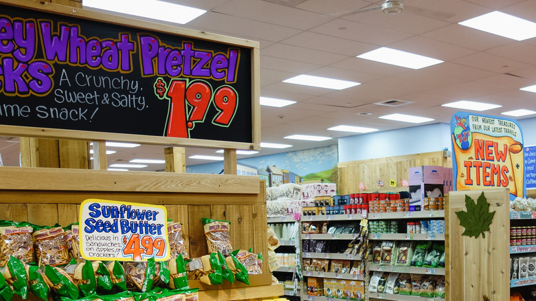 Trader Joe's display of sunflower butter