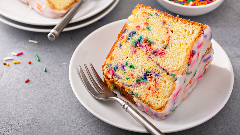 confetti cake slice