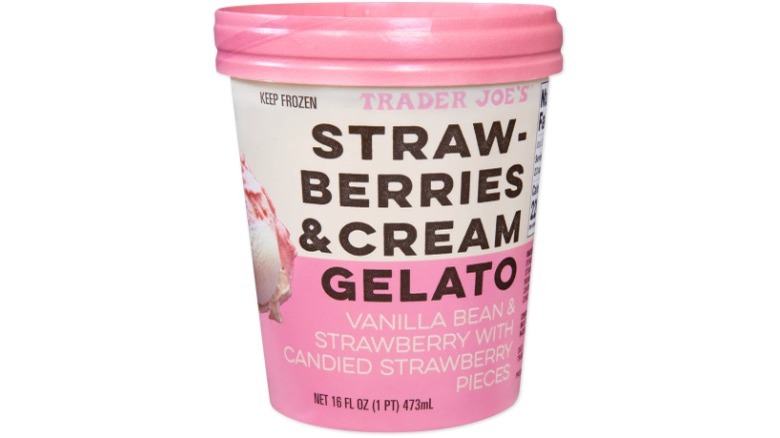 Trader Joe's Strawberries & Cream Gelato 