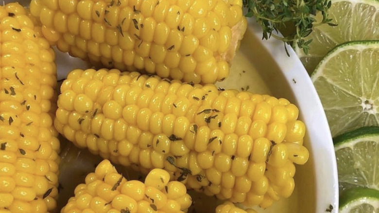 Trinidadian boiled corn