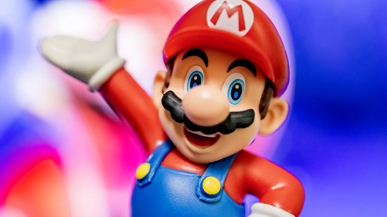 Closeup on Mario figurine 