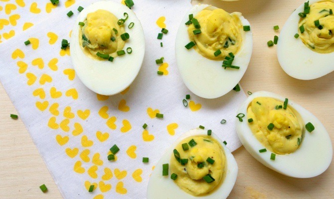 Truffle Deviled Eggs