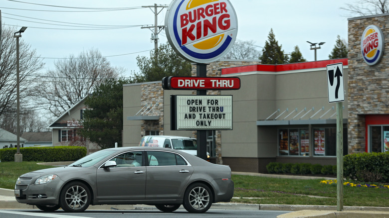 Burger King drive-thru signage