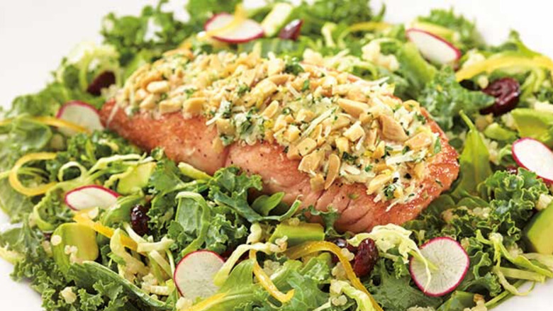 The Cheesecake Factory's Almond-Crusted Salmon Salad