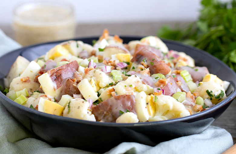 Creamy Ranch Potato and Cauliflower Salad