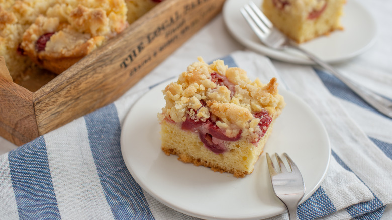 berry pastry with streusel topping