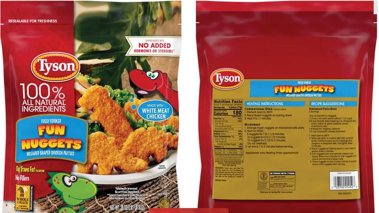 Tyson Fun Nuggets recalled packaging