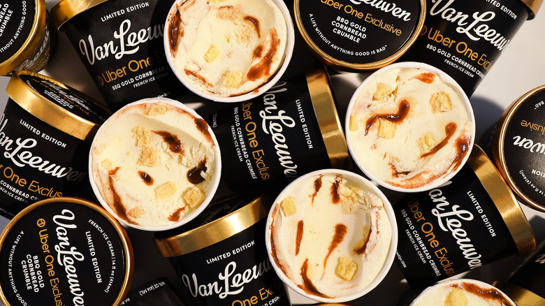 Open and closed Van Leeuwen ice cream pints