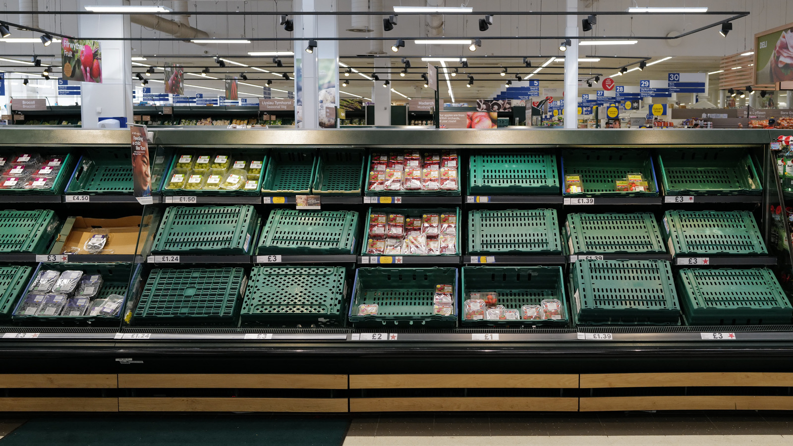 UK supermarkets Tesco, Aldi and Asda are rationing fruit and salad