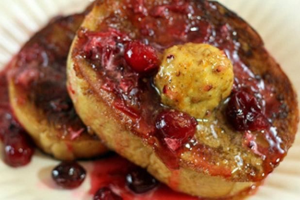 French Toast with Toasted Walnut, Orange, and Cranberry Recipe