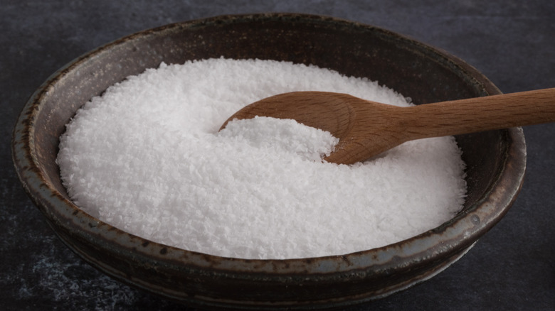 Salt in a bowl