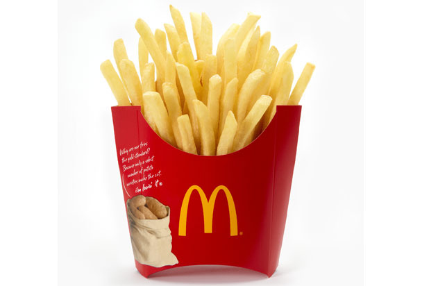 8.  McDonald's (per serving, 71 grams total)