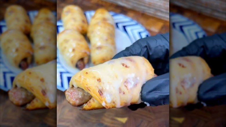 cinnamon wrapped sausages