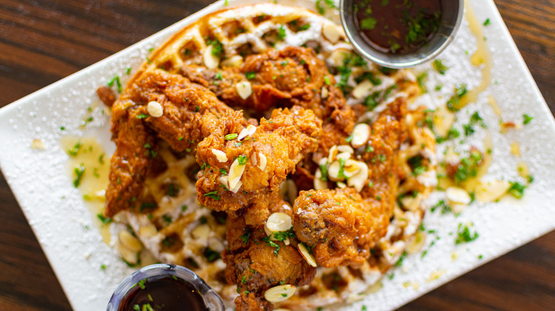 Classic chicken and waffles