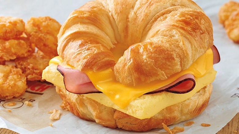 Burger King breakfast croissan'wich