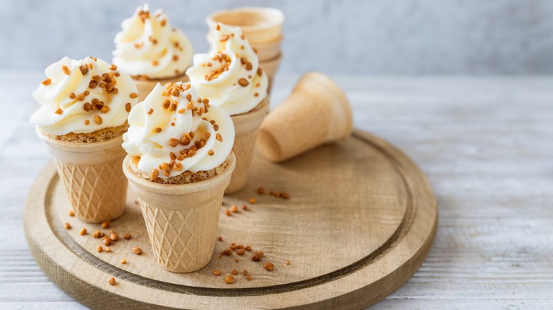 Cupcakes in ice cream cones