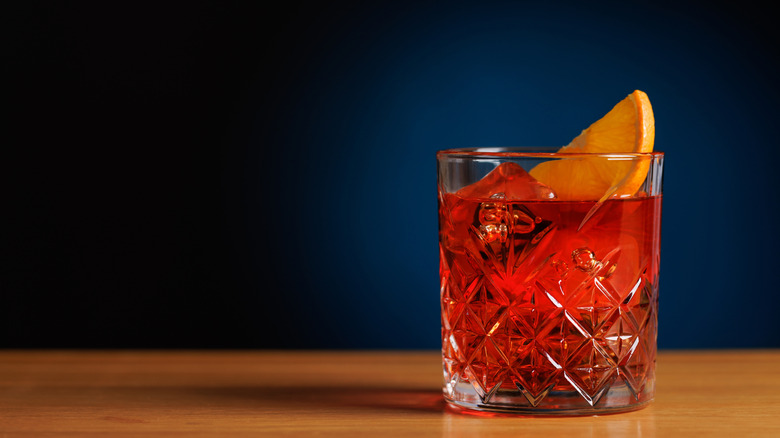 Classic Negroni cocktail