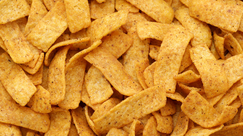 Pile of corn chips